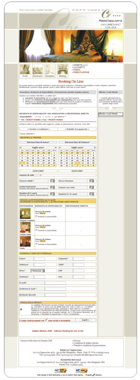 Booking On Line (BOL) - Versione Home